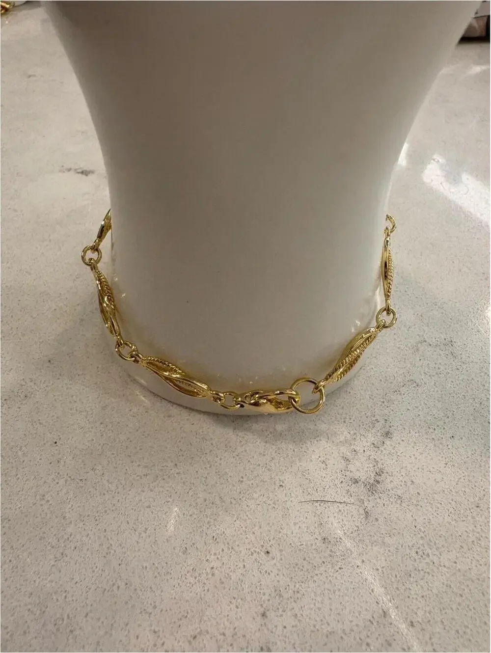 24k Gold Filigree Bracelet - 7 inches
